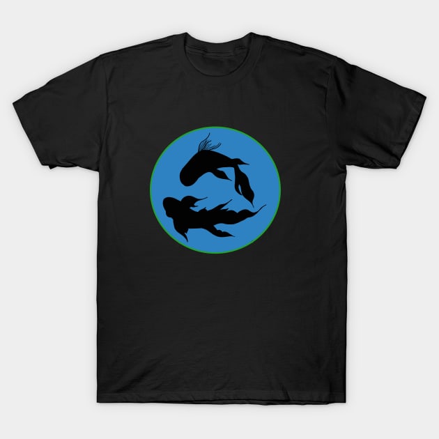 Aquatic serenity T-Shirt by ashdesignlabs
